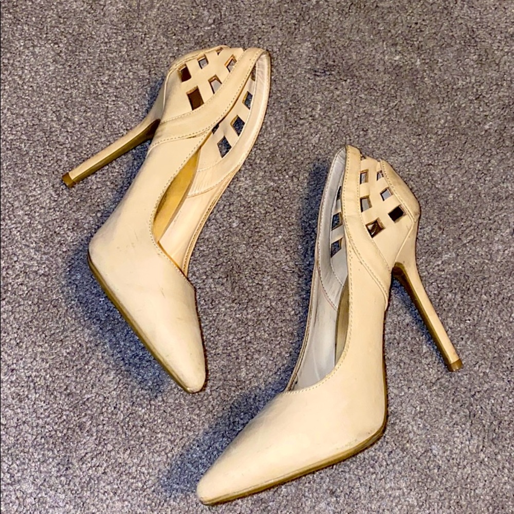 Simple Cream Heels